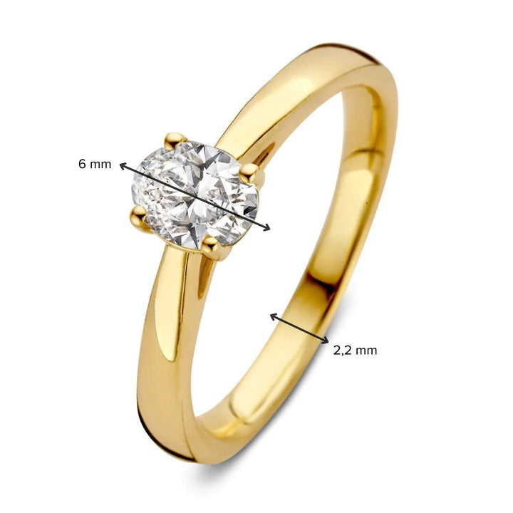 Ring Franky 0.50 ct. yellow gold