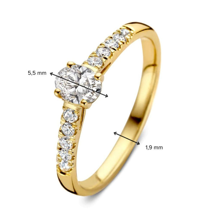 Ring Franky Royal 0.48 ct. yellow gold