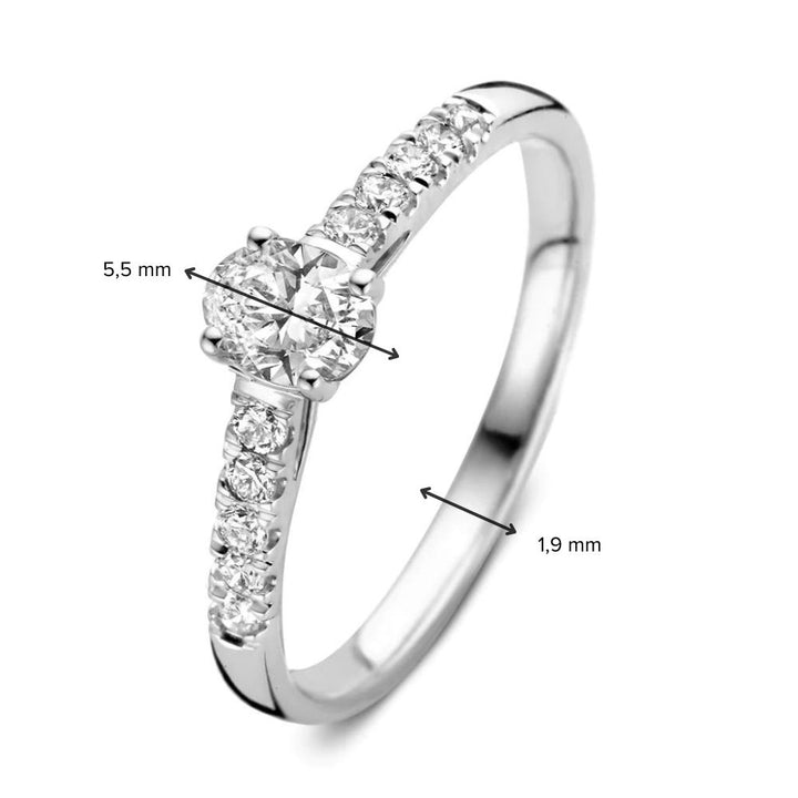 Ring Franky Royal 0.48 ct. white gold