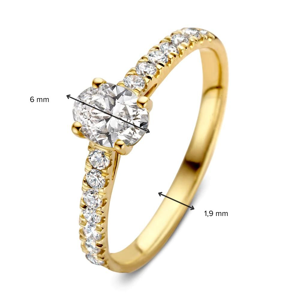 Ring Franky Royal 0.75 ct. yellow gold