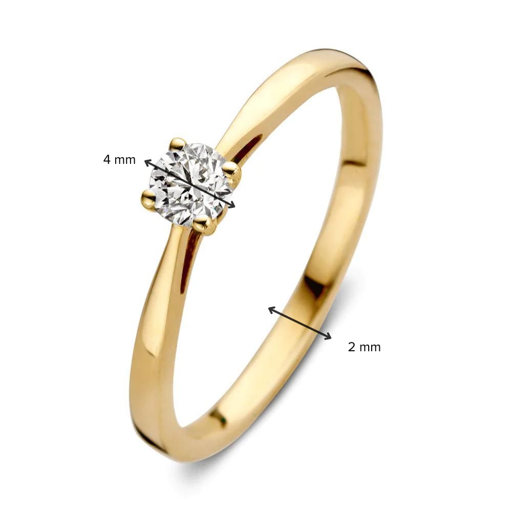 Ring Olivia 0.20 ct. yellow gold