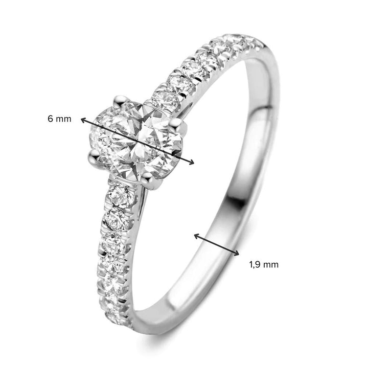 Ring Franky Royal 0.75 ct. white gold