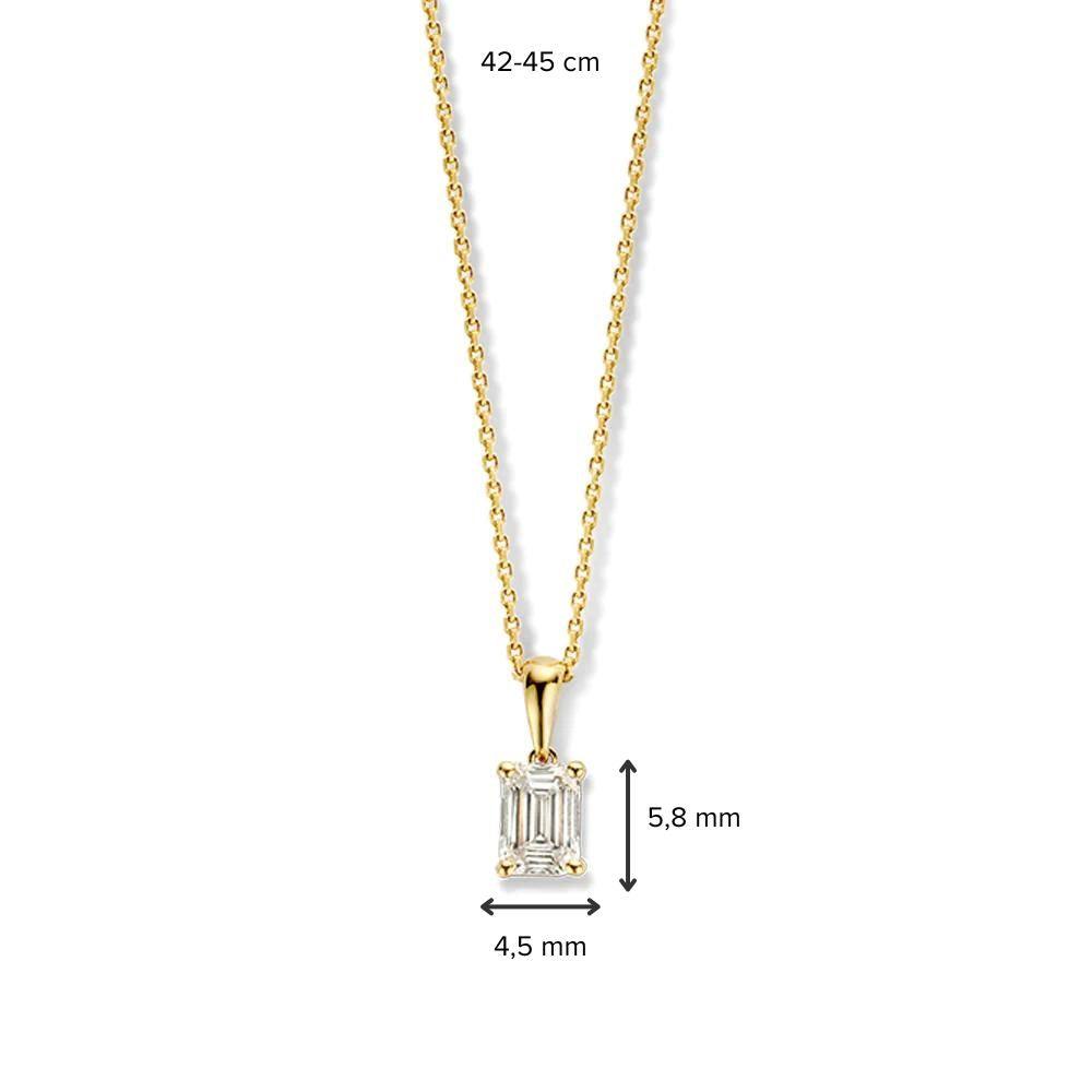 Necklace Nora 0.50 ct. yellow gold