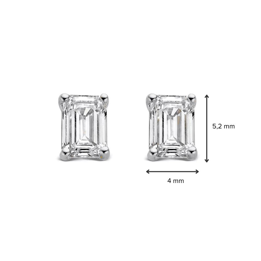 Ear studs Nora 0.50 ct. white gold