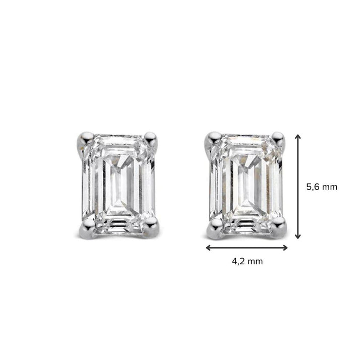 Ear studs Nora 1,00 ct. white gold