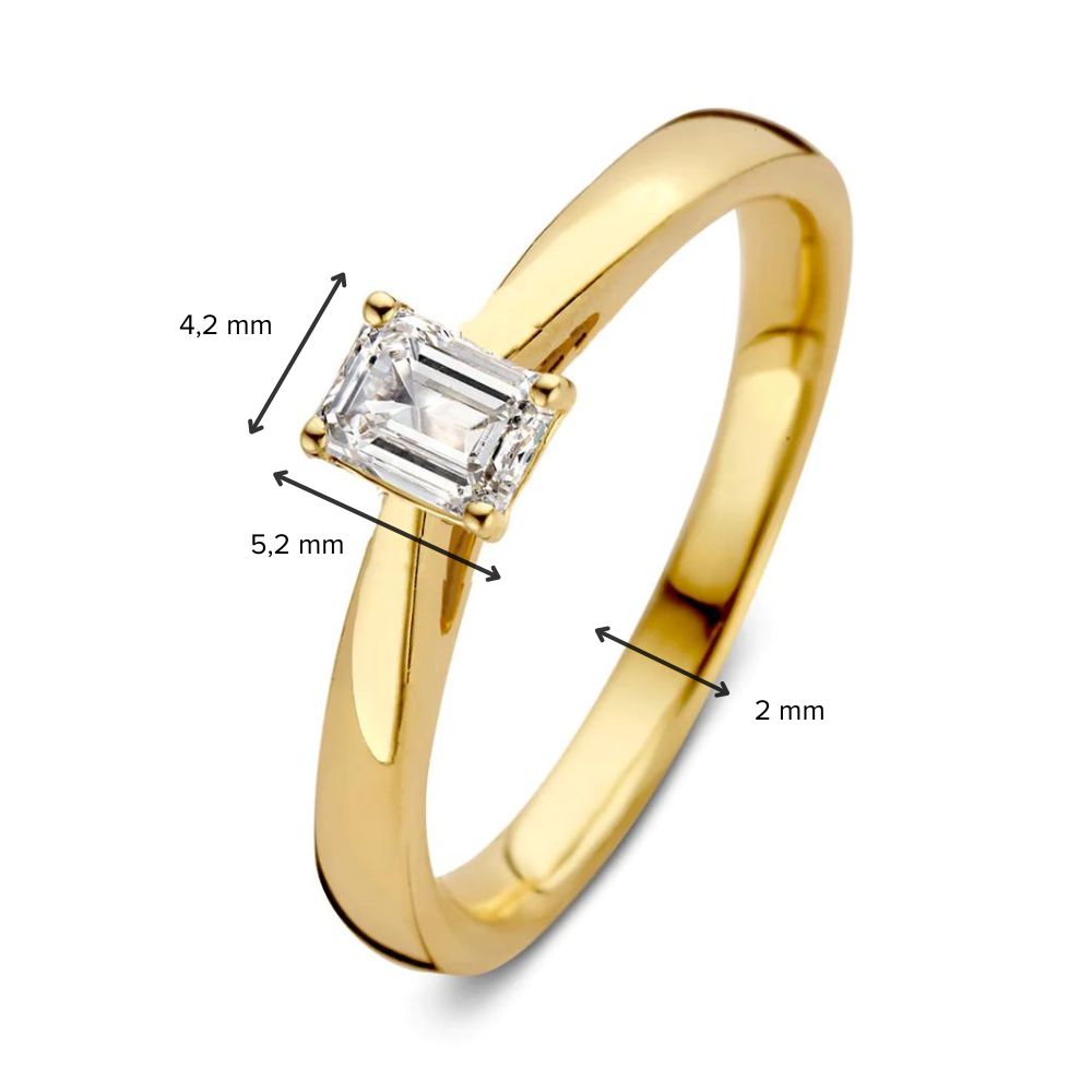 Ring Nora 0,30 ct. Gelbgold
