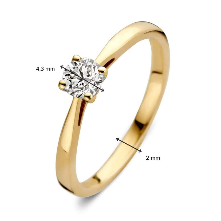 Ring Olivia 0.30 ct. yellow gold