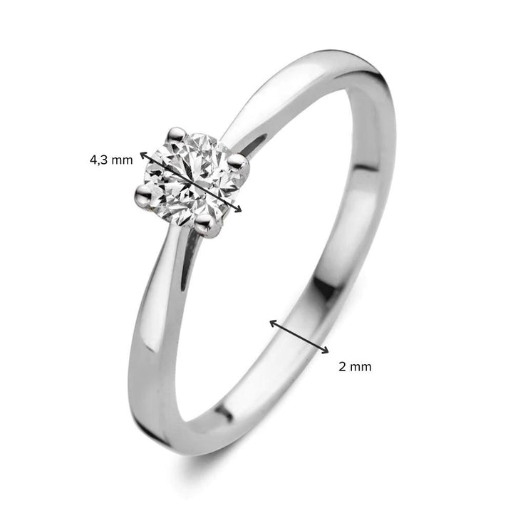 Ring Olivia 0.30 ct. white gold