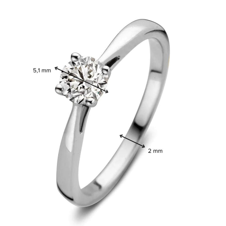 Ring Olivia 0.50 ct. white gold