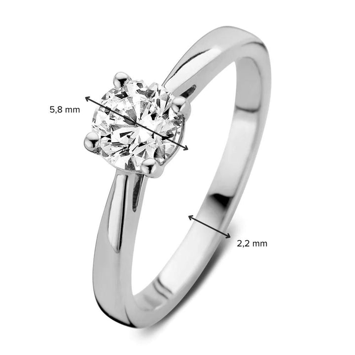 Ring Olivia 0.75 ct. white gold