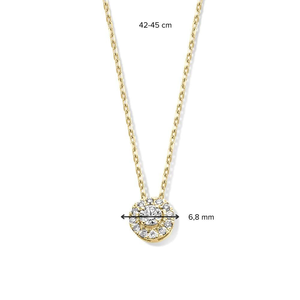 Necklace Emma 0.20 ct. yellow gold