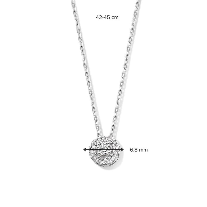 Necklace Emma 0.20 ct. white gold