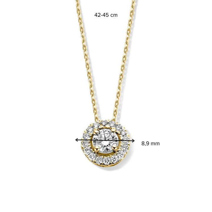 Necklace Emma 0.50 ct. yellow gold