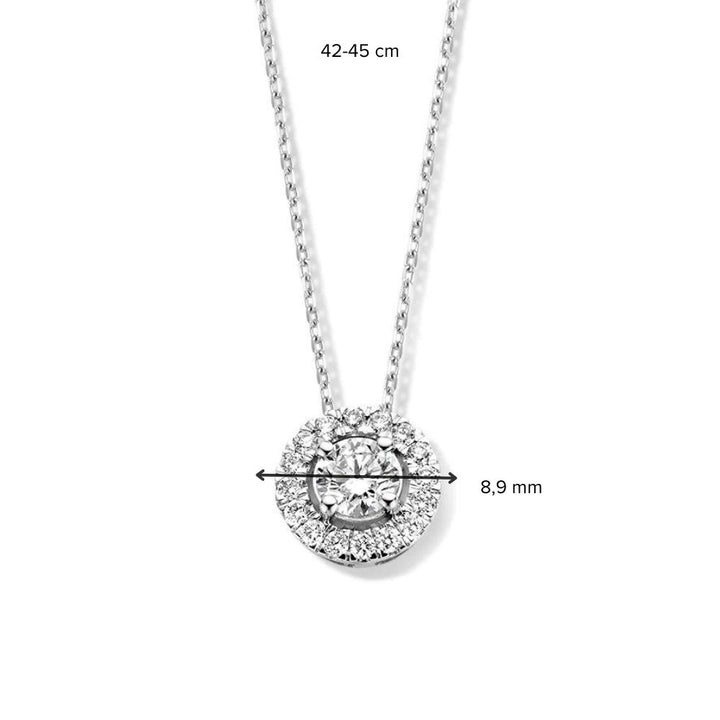 Necklace Emma 0.50 ct. white gold