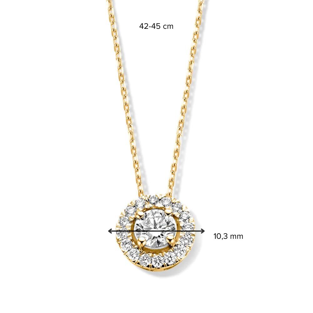 Necklace Emma 0.75 ct. yellow gold