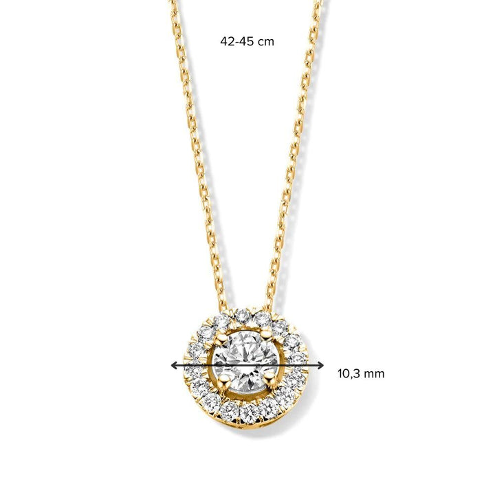Necklace Emma 0.75 ct. yellow gold