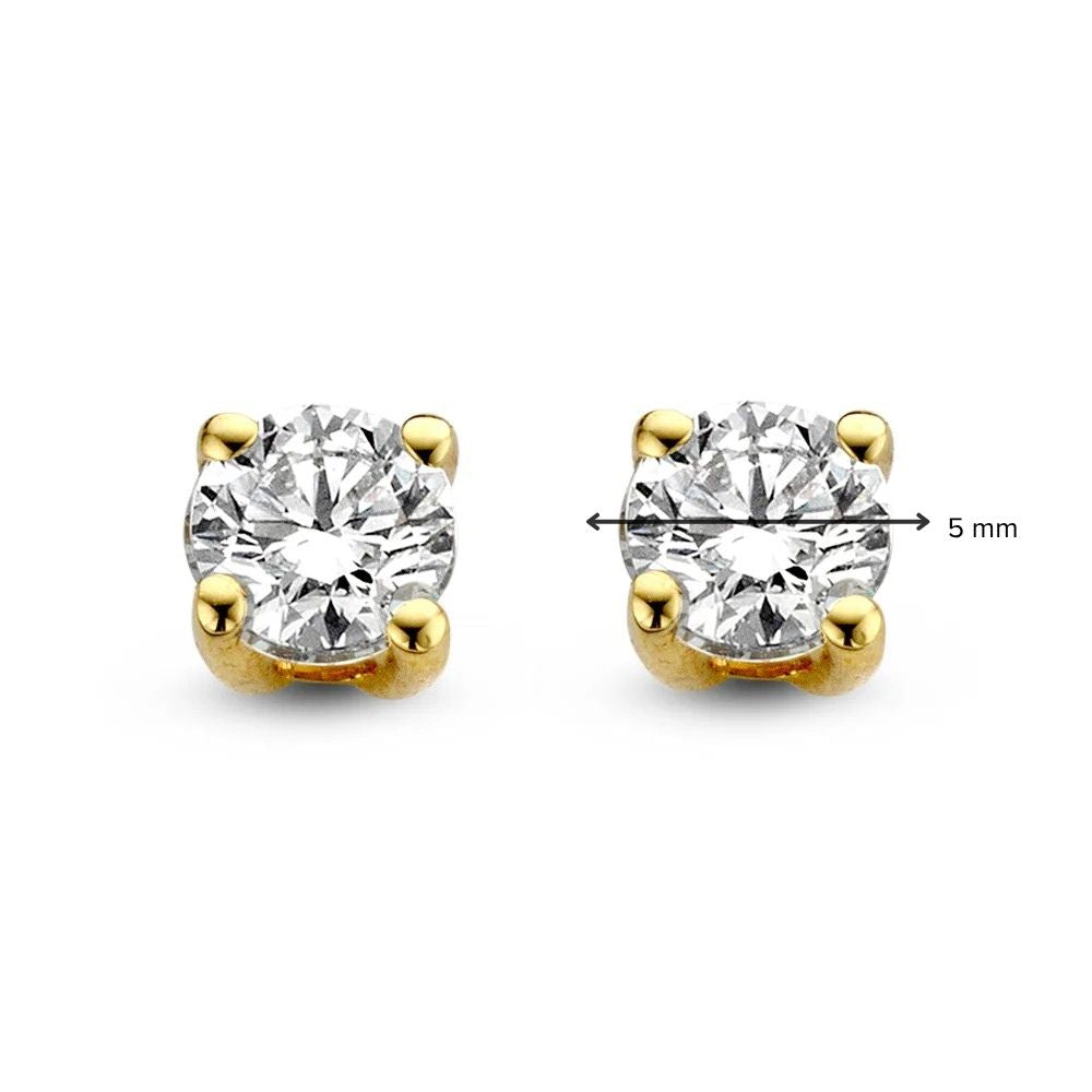 Ear studs Olivia 1,00 ct. yellow gold