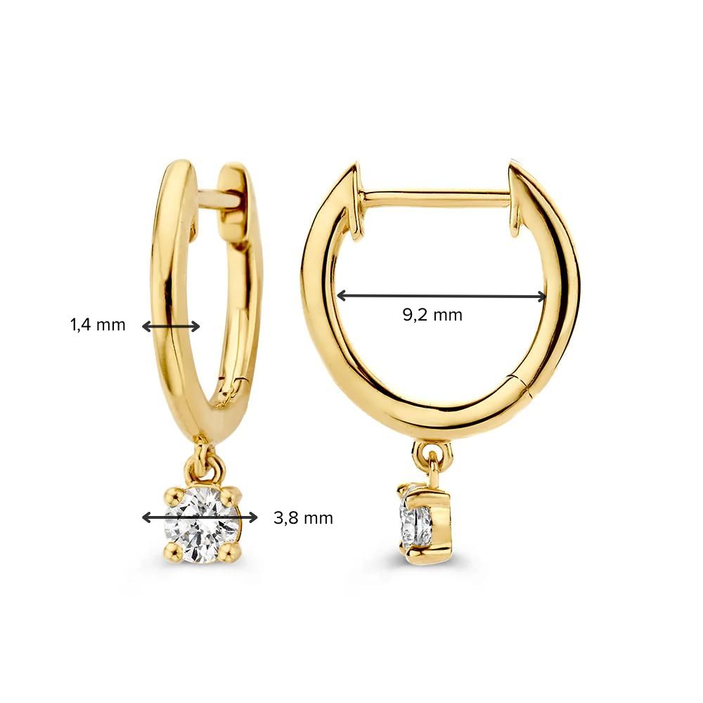 Earrings Olivia 0.30 ct. yellow gold