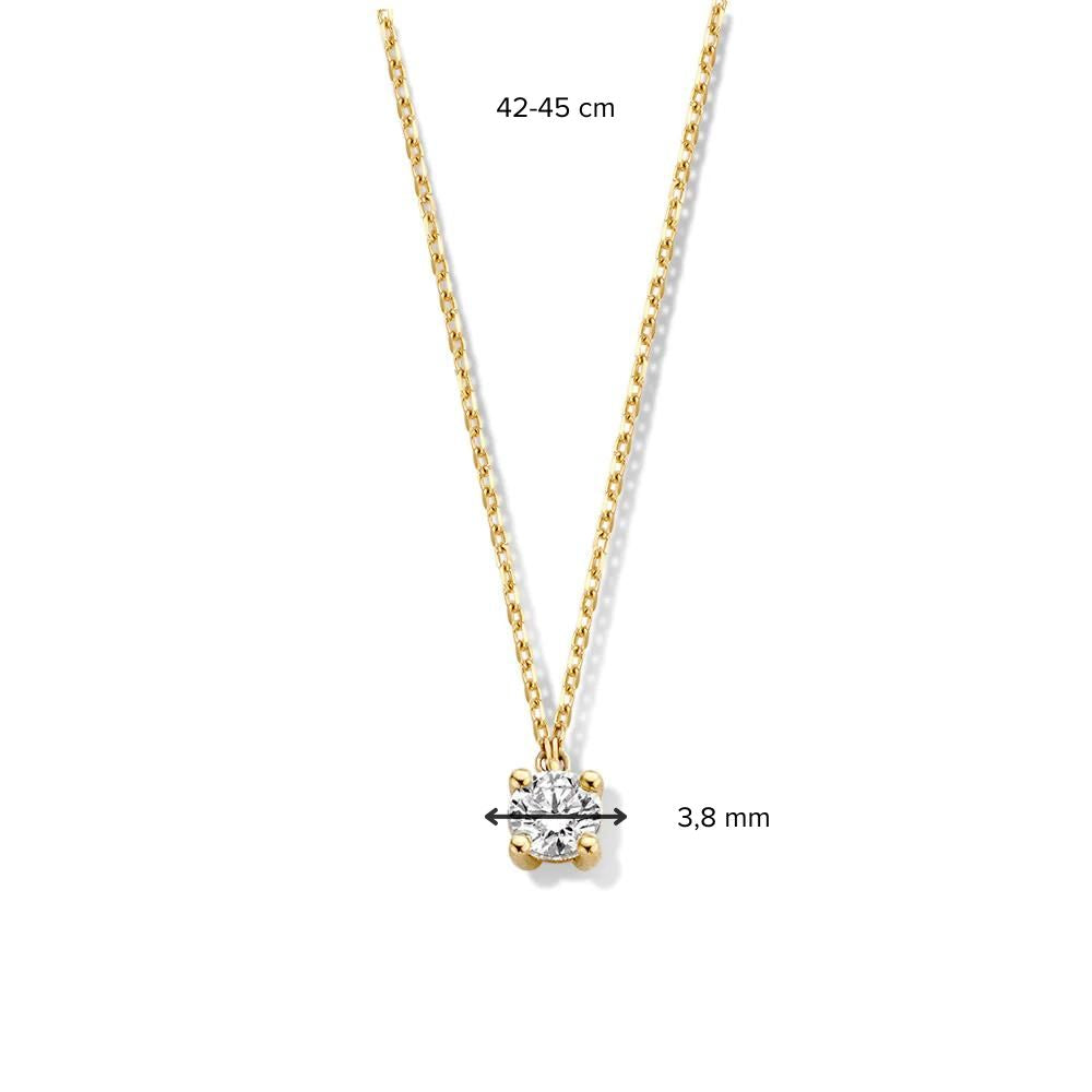 Necklace Olivia 0.20 ct. yellow gold