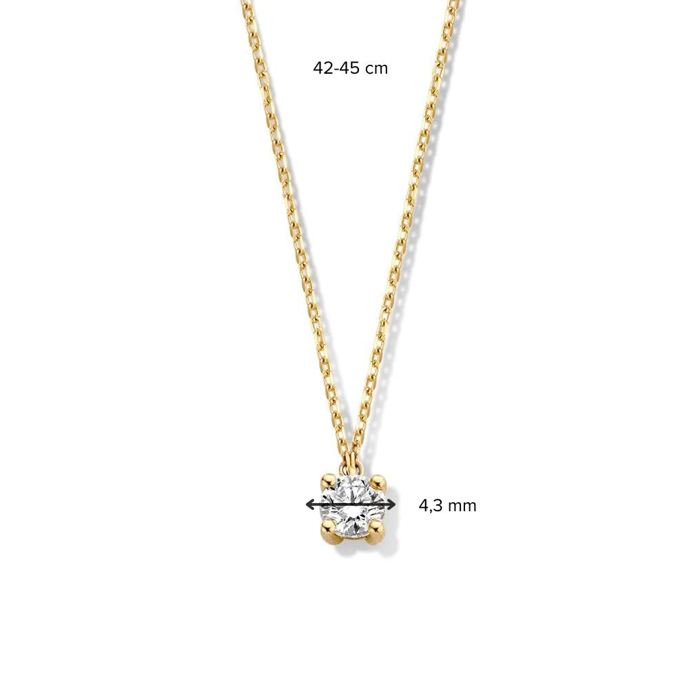 Necklace Olivia 0.30 ct. yellow gold