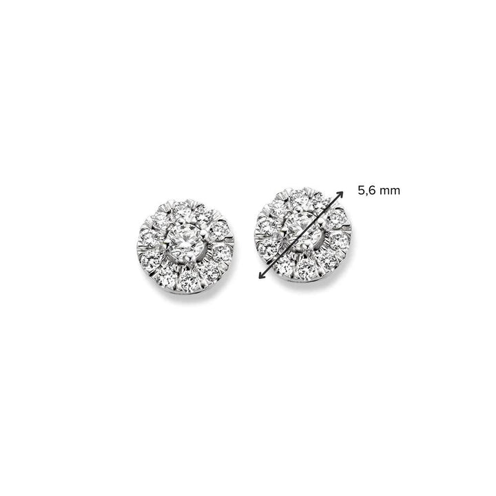 Ear studs Emma 0.20 ct. white gold