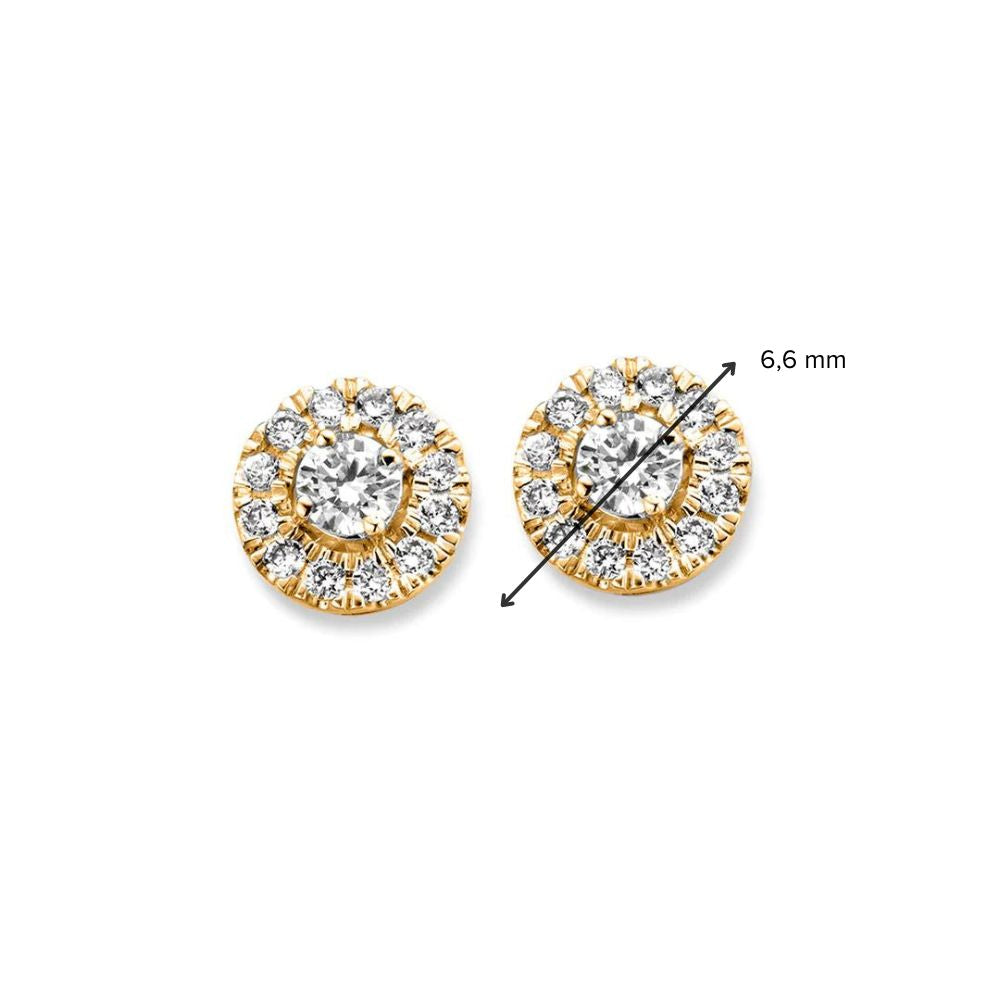 Ear studs Emma 0.30 ct. yellow gold