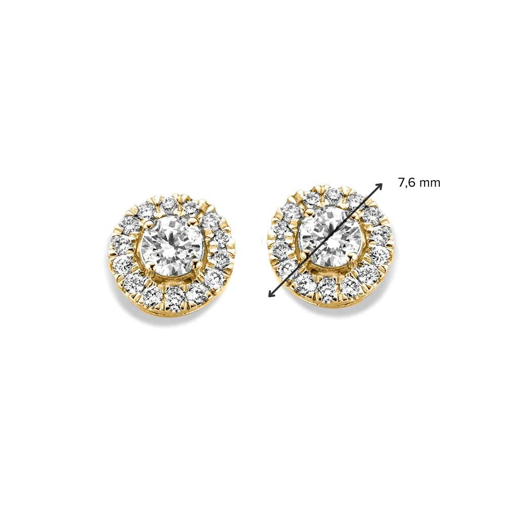 Ear studs Emma 0.60 ct. yellow gold