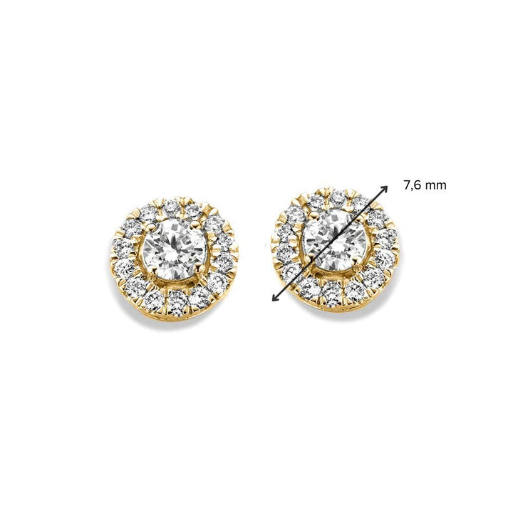 Ear studs Emma 0.60 ct. yellow gold