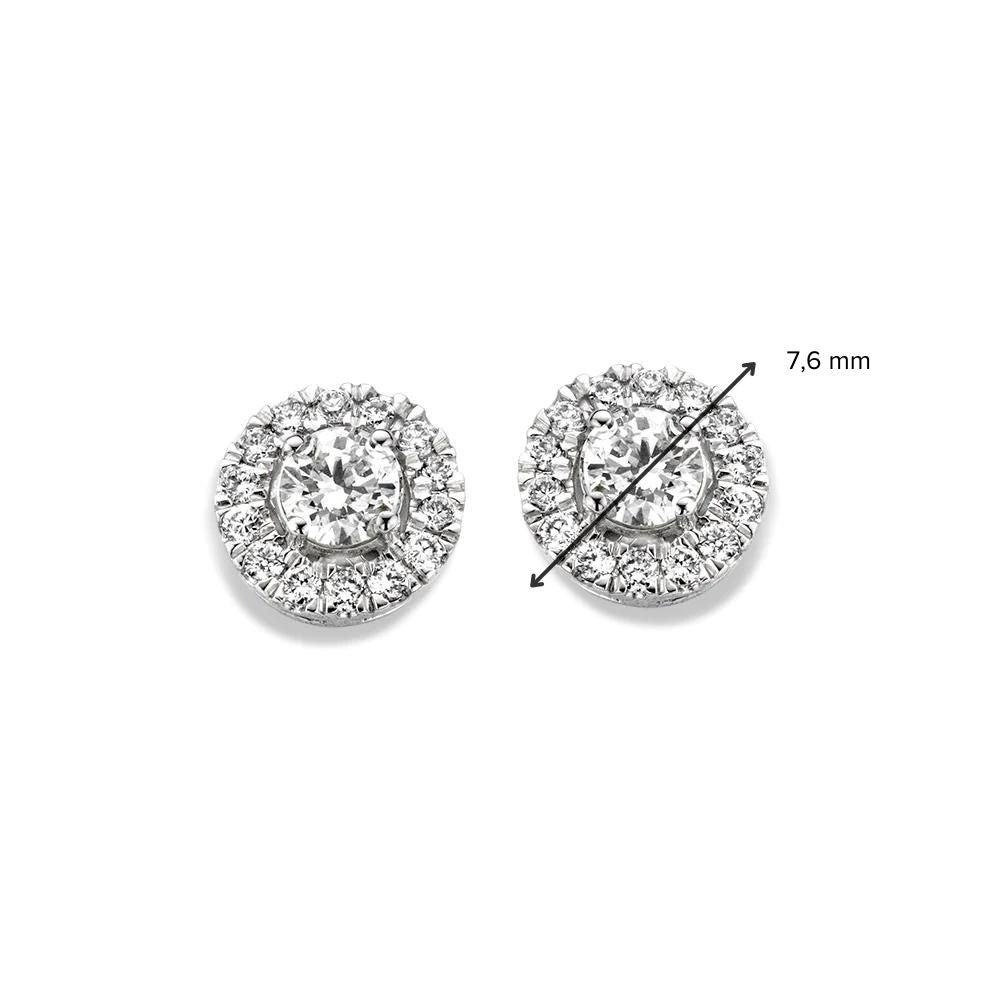 Ear studs Emma 0.60 ct. white gold