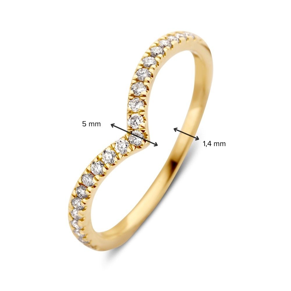 Ring Lottie 0,20 crt. geelgoud