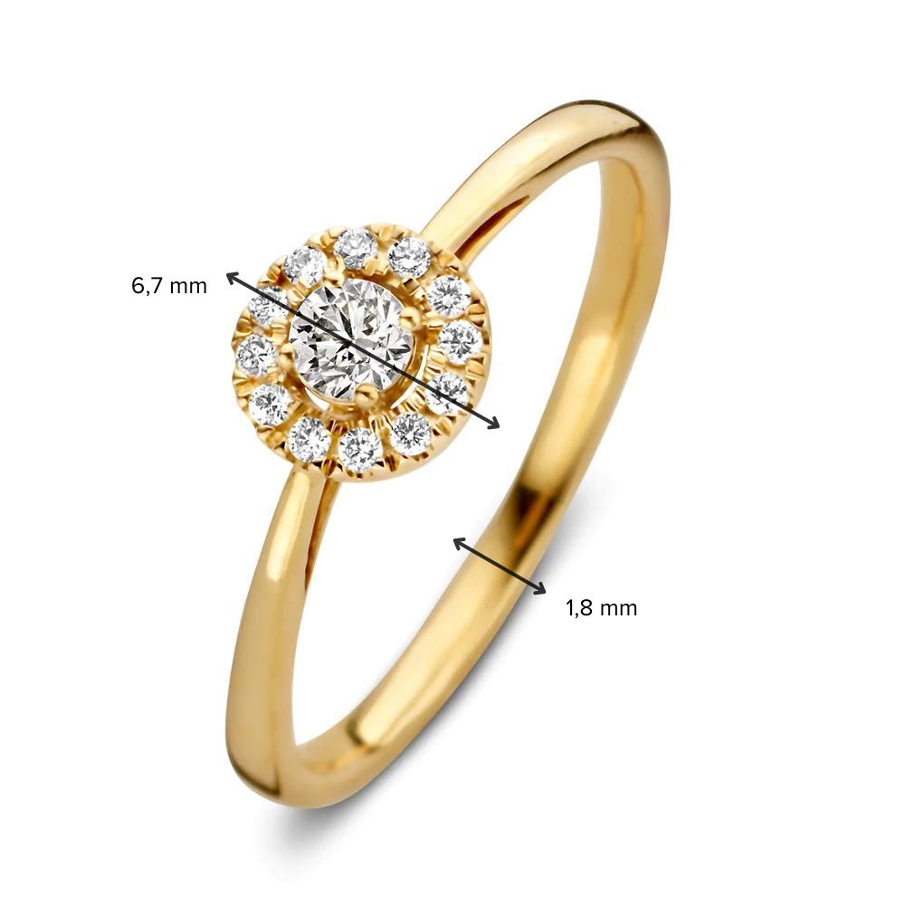 Ring Emma 0.20 ct. yellow gold