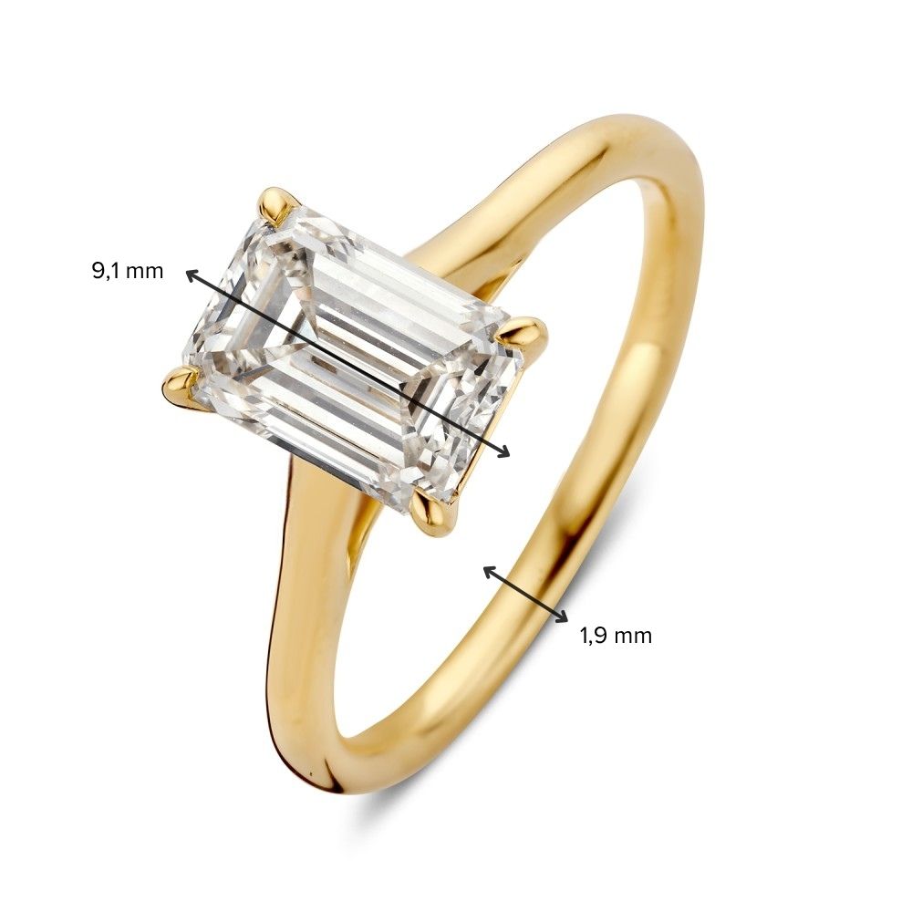 Ring Haselnuss 2,00 ct. Gelbgold