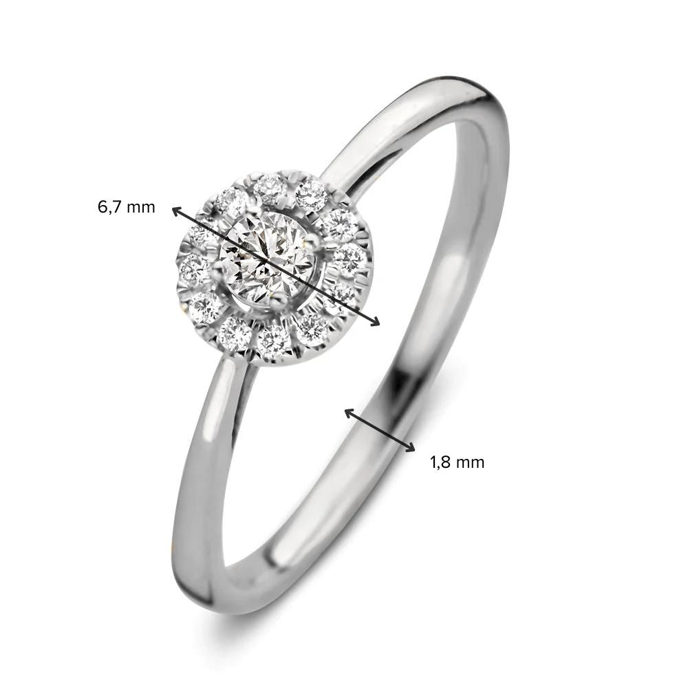 Ring Emma 0.20 ct. white gold
