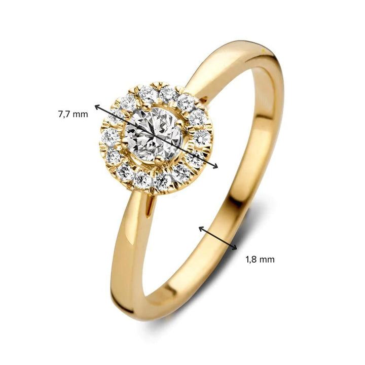 Ring Emma 0.30 ct. yellow gold