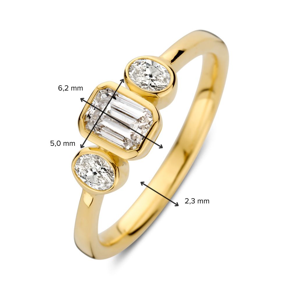 Ring Charlie 0,70 crt. geelgoud