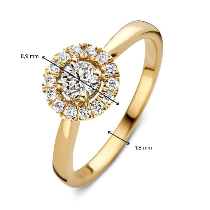 Ring Emma 0.50 ct. yellow gold