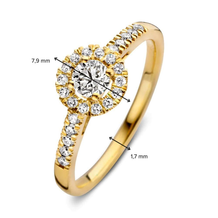Ring Emma royal 0,50 crt. geelgoud