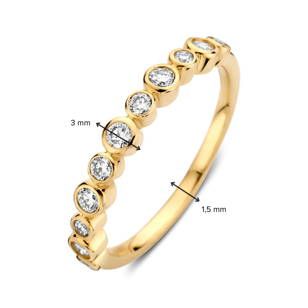 Ring Luna 0.31 crt. yellow gold