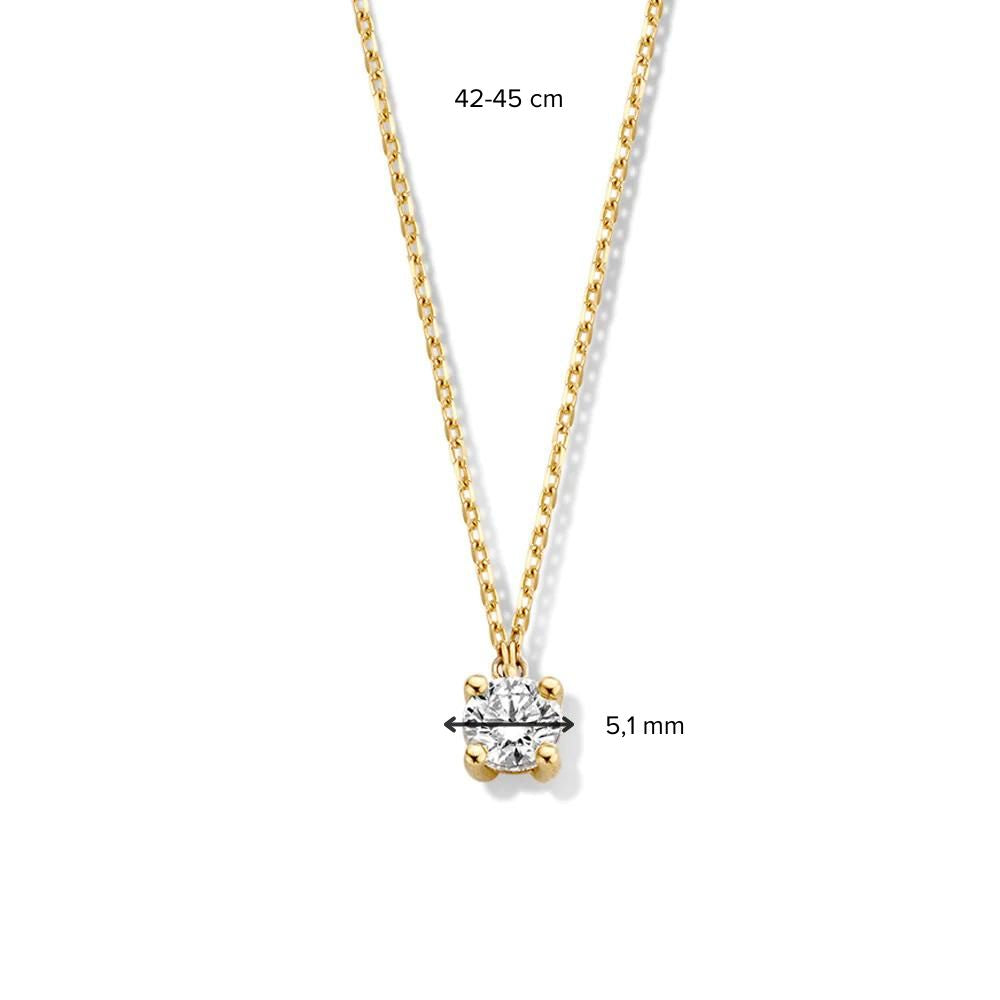 Necklace Olivia 0.50 ct. yellow gold
