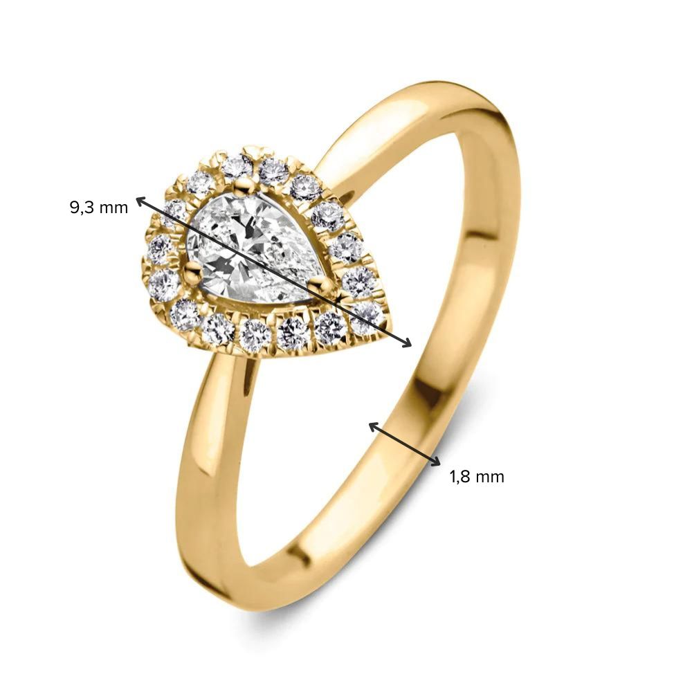 Ring Elin 0.30 ct. yellow gold