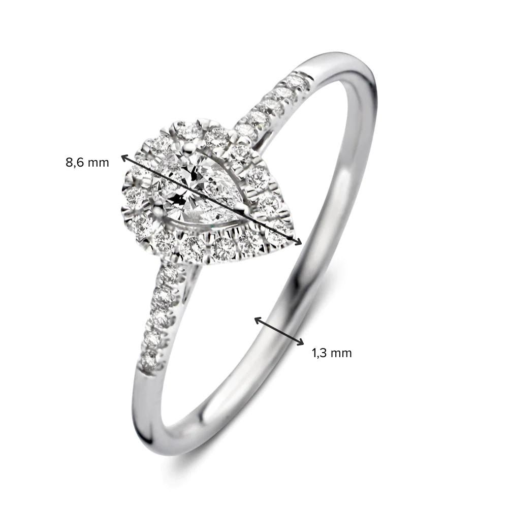 Ring Elin royal 0.30 ct. white gold