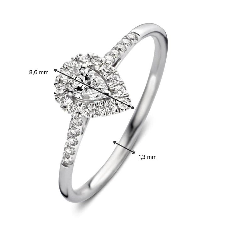 Ring Elin royal 0.30 ct. white gold