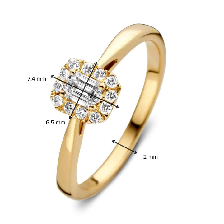Ring Ivy 0.30 ct. yellow gold