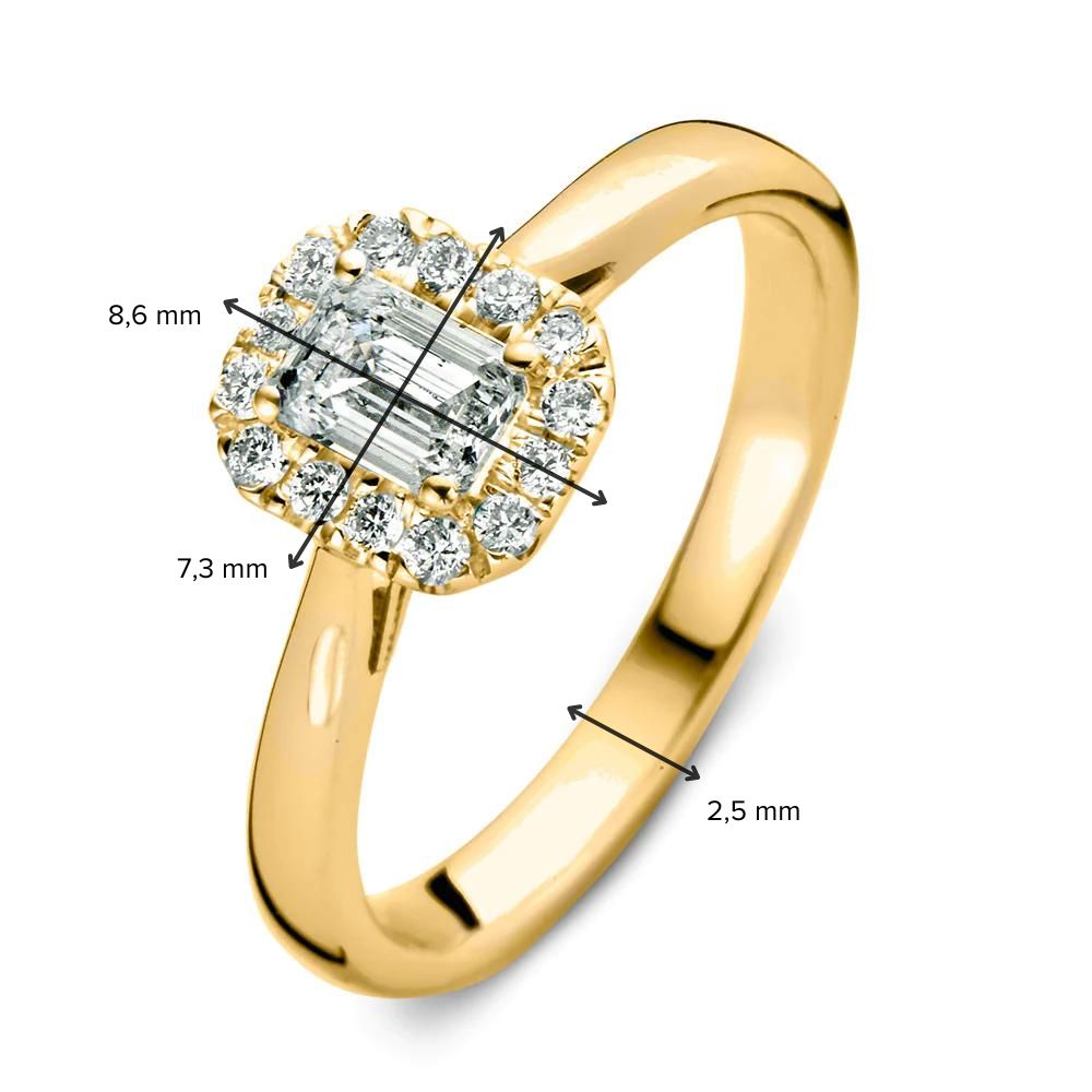 Ring Ivy 0.66 ct. yellow gold