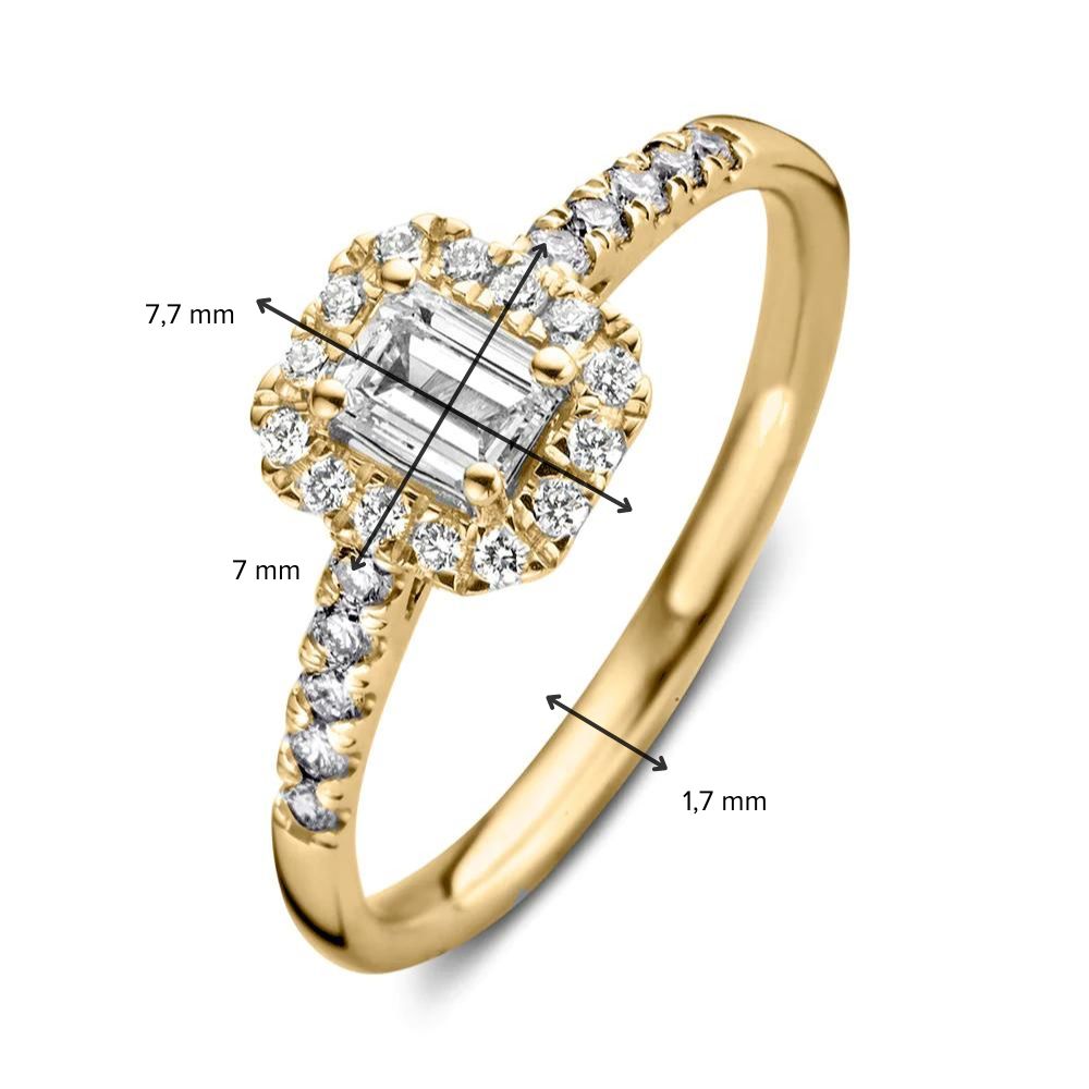 Ring Ivy royal 0.50 ct. yellow gold