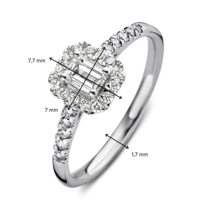 Ring Ivy royal 0.50 ct. white gold