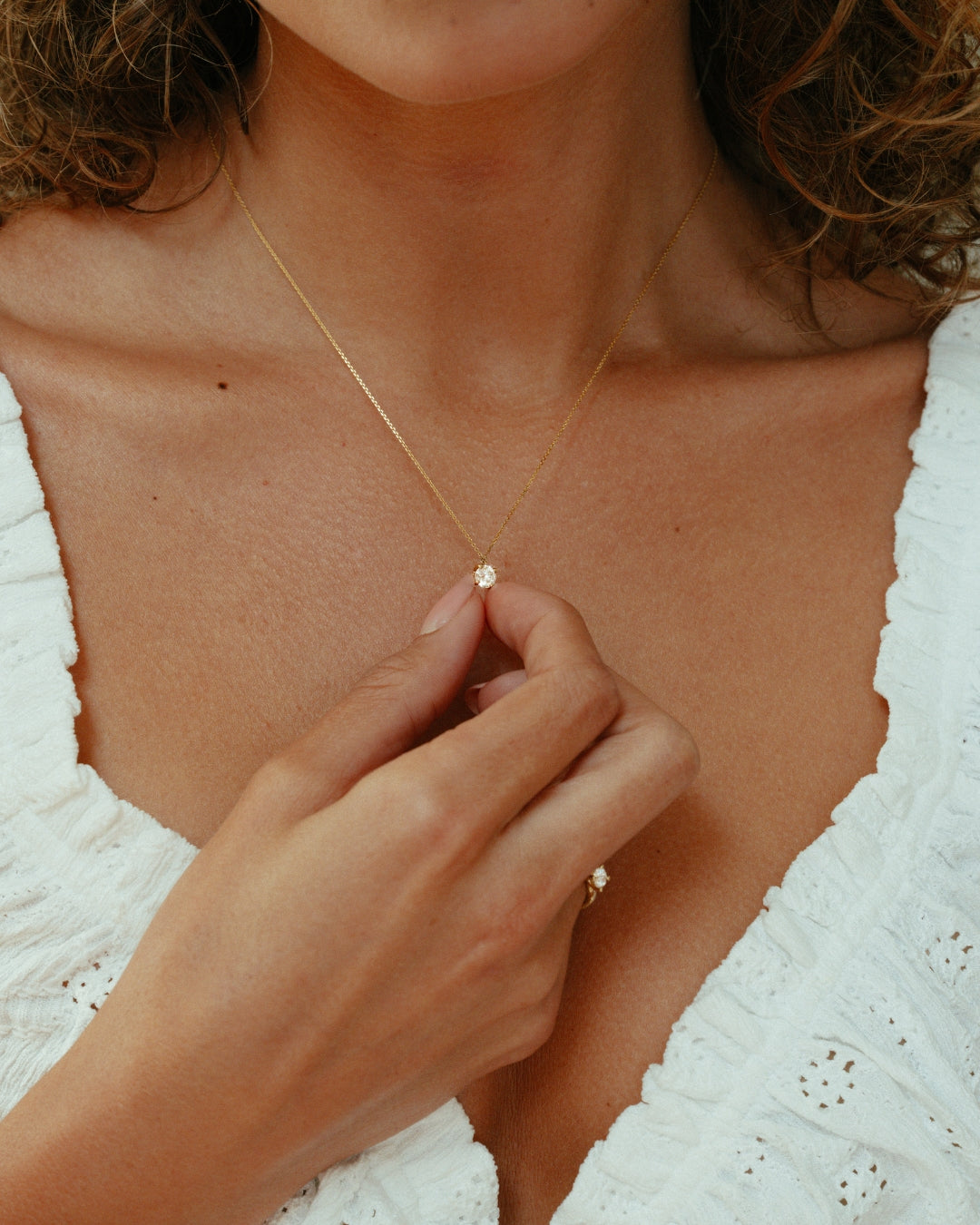 Necklace Olivia 0.50 ct. yellow gold