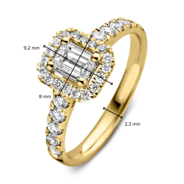 Ring Ivy royal 1.00 ct. yellow gold