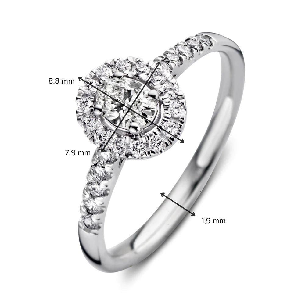 Ring Rosie 0.50 ct. white gold