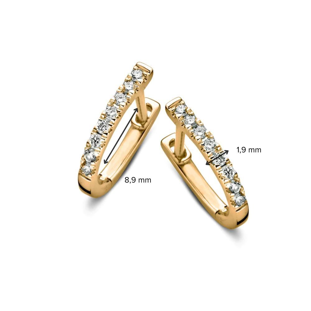 Earrings Millie 0.20 ct. yellow gold
